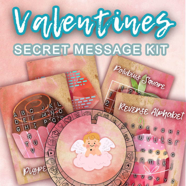 Grab Your Valentines Secret Code Kit