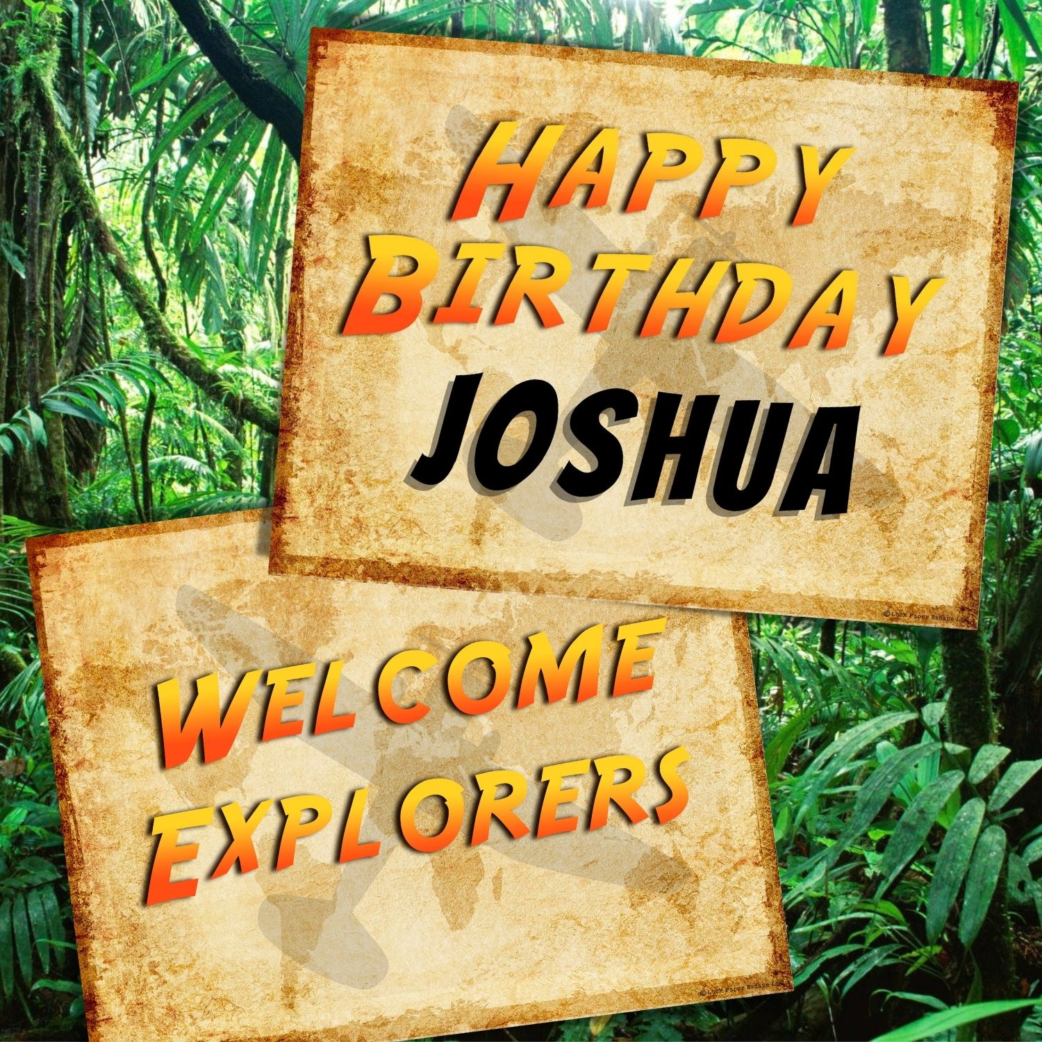 Indiana Jones Treasure Hunt - Lock Paper Escape