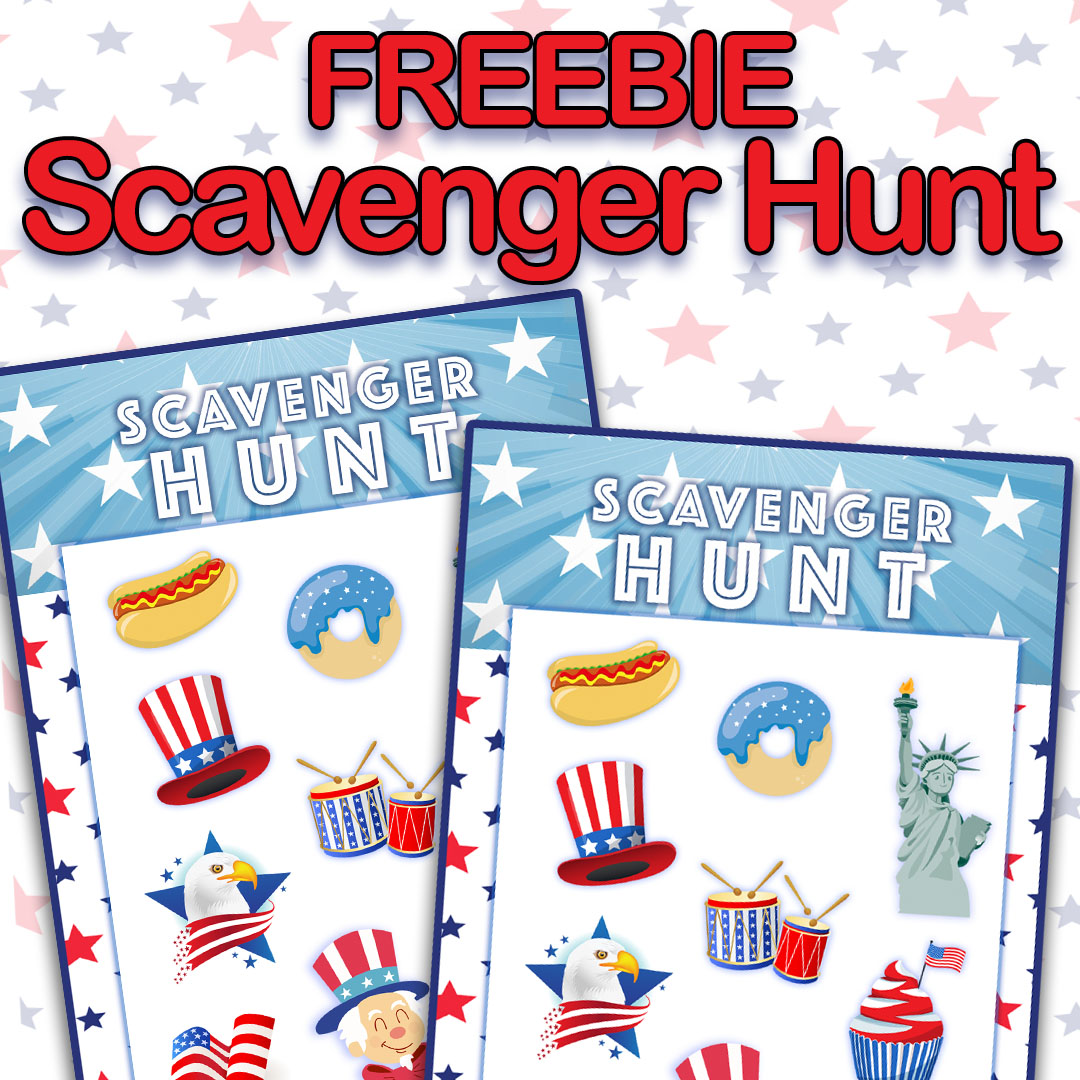 FREE Fourth of July Scavenger Hunt - Lock Paper Escape