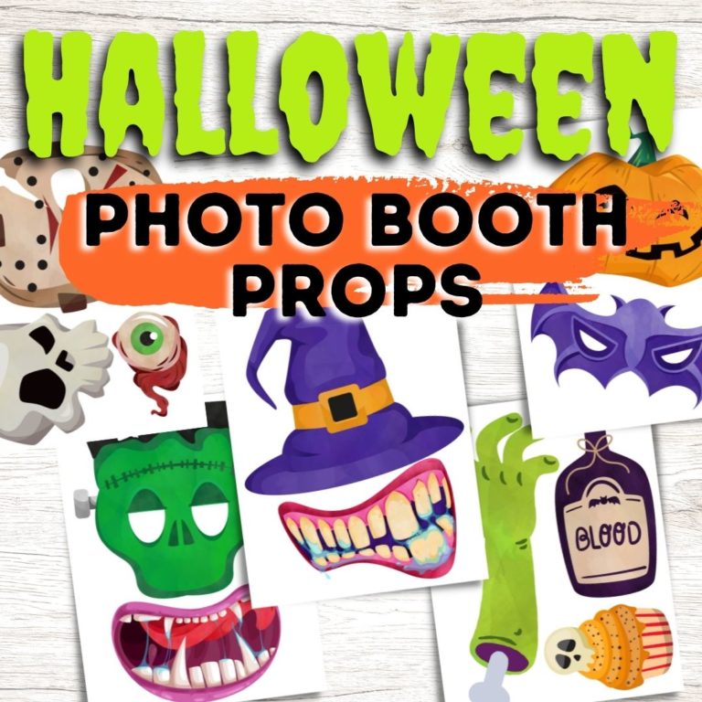 HALLOWEEN PHOTO BOOTH PROPS