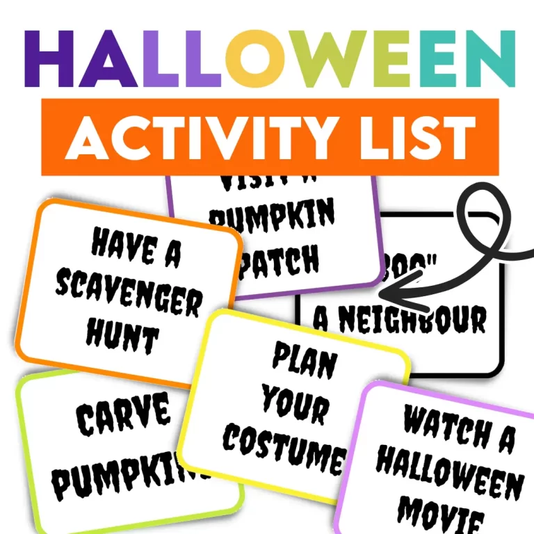 Halloween activities list