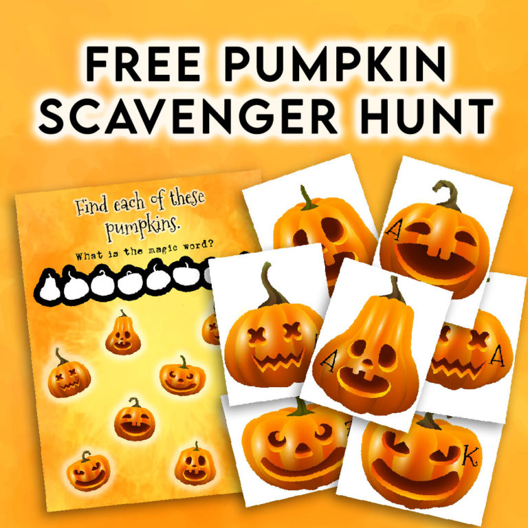 FREE Pumpkin Scavenger Hunt