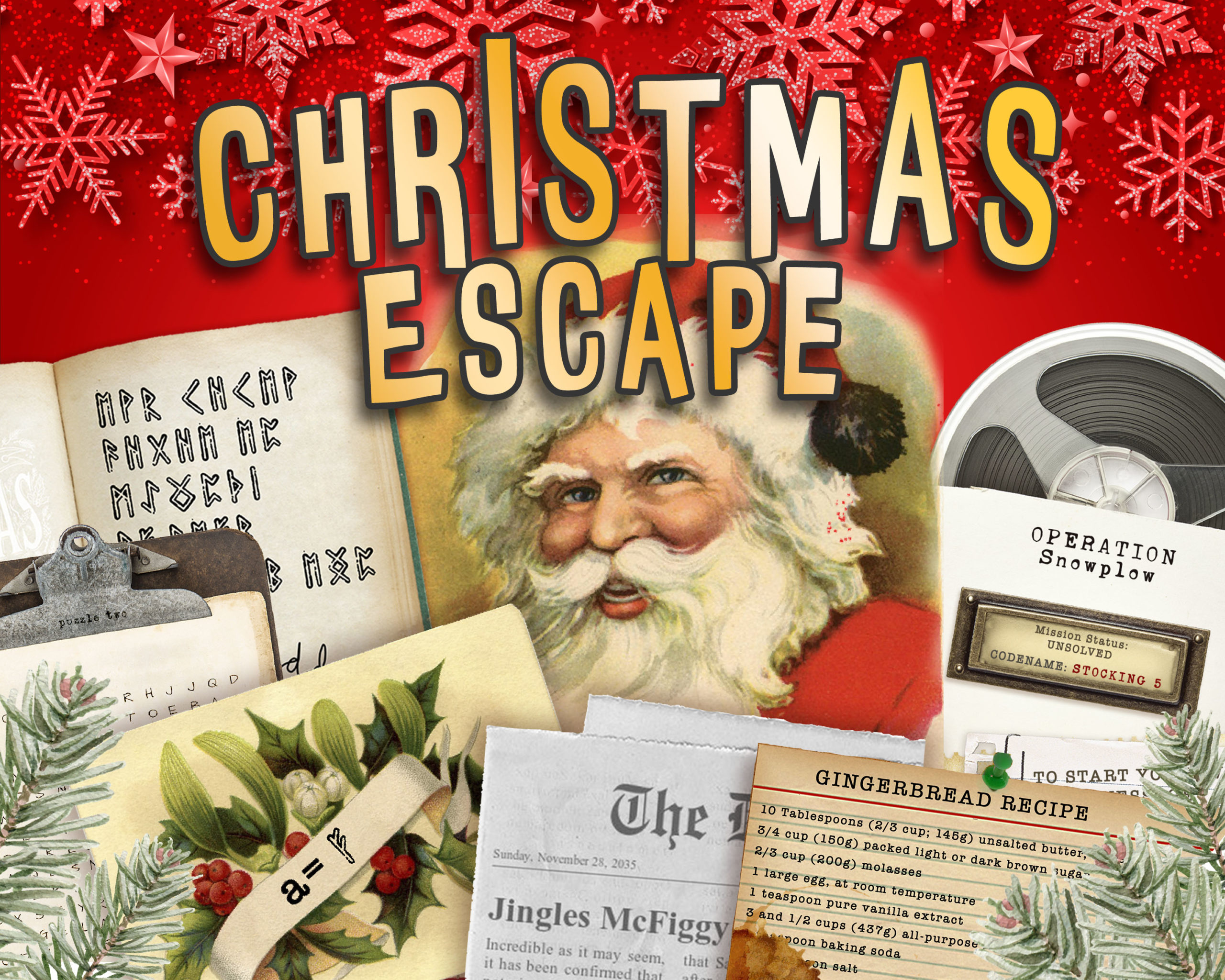 Christmas Escape Room  Lock Paper Escape