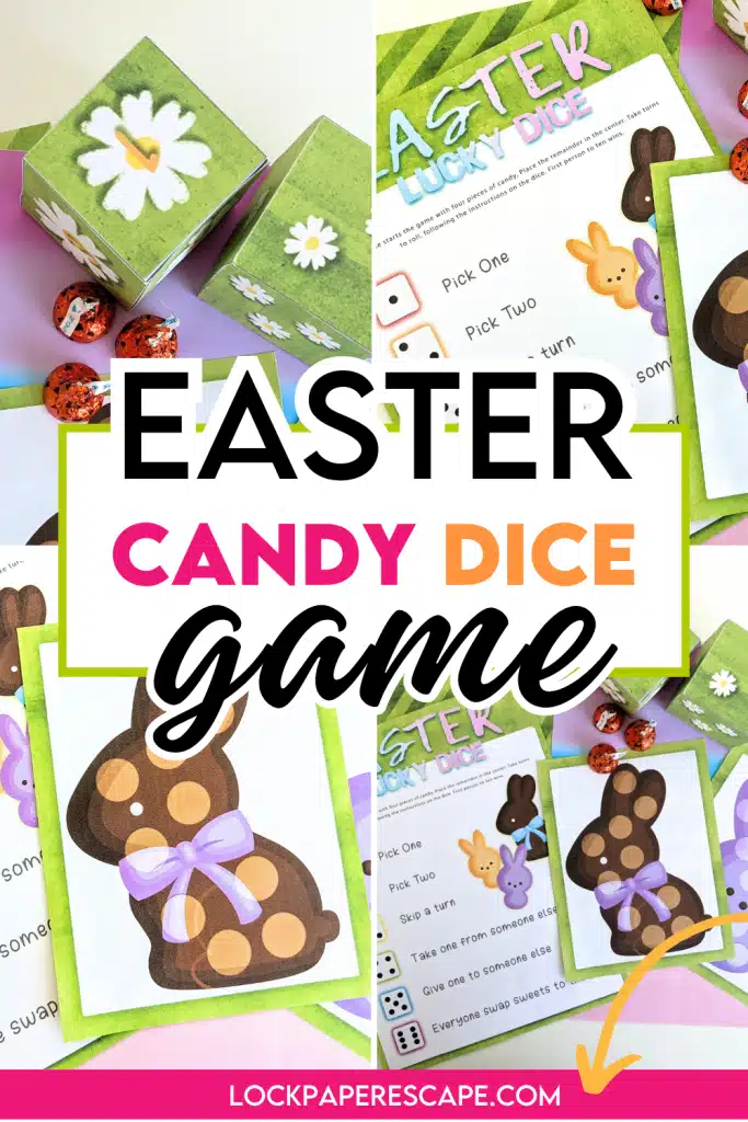 Easter candy dice game preivew.
