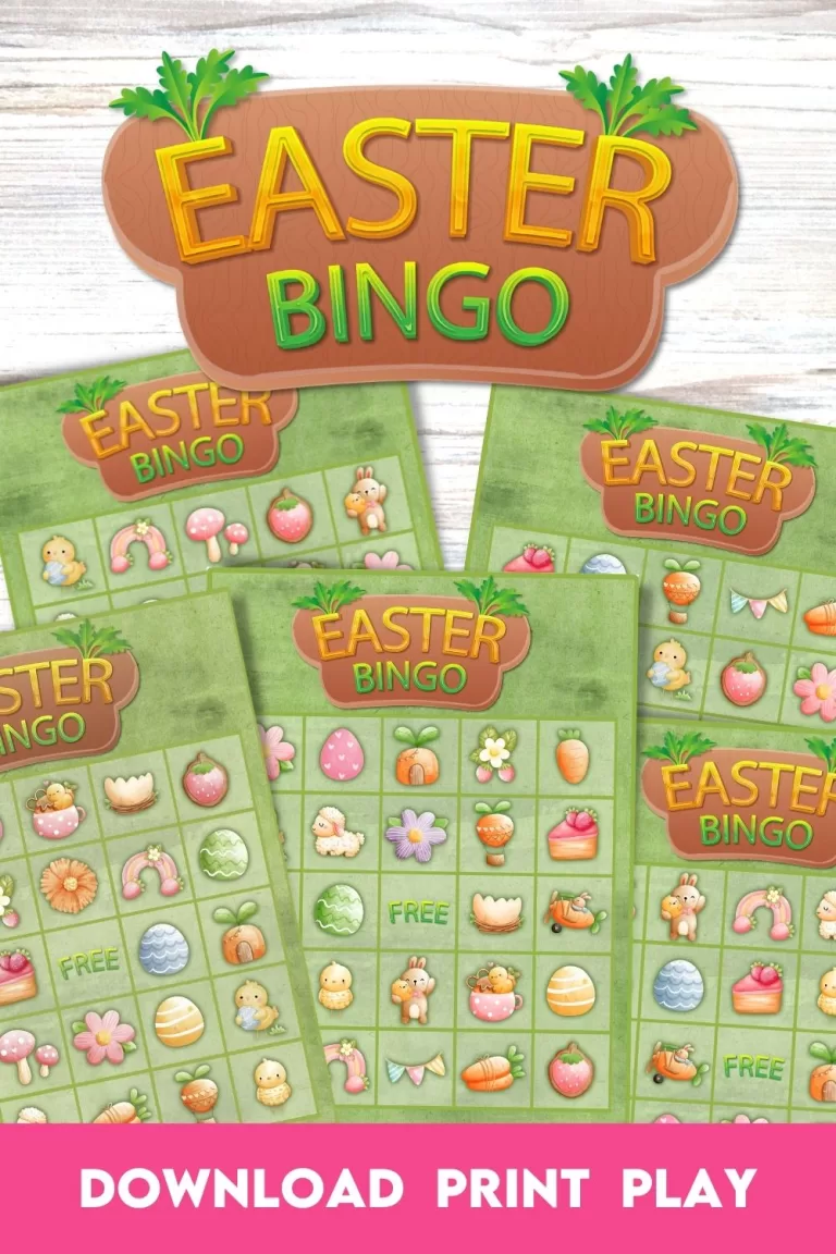 Kids Easter Bingo Board Game