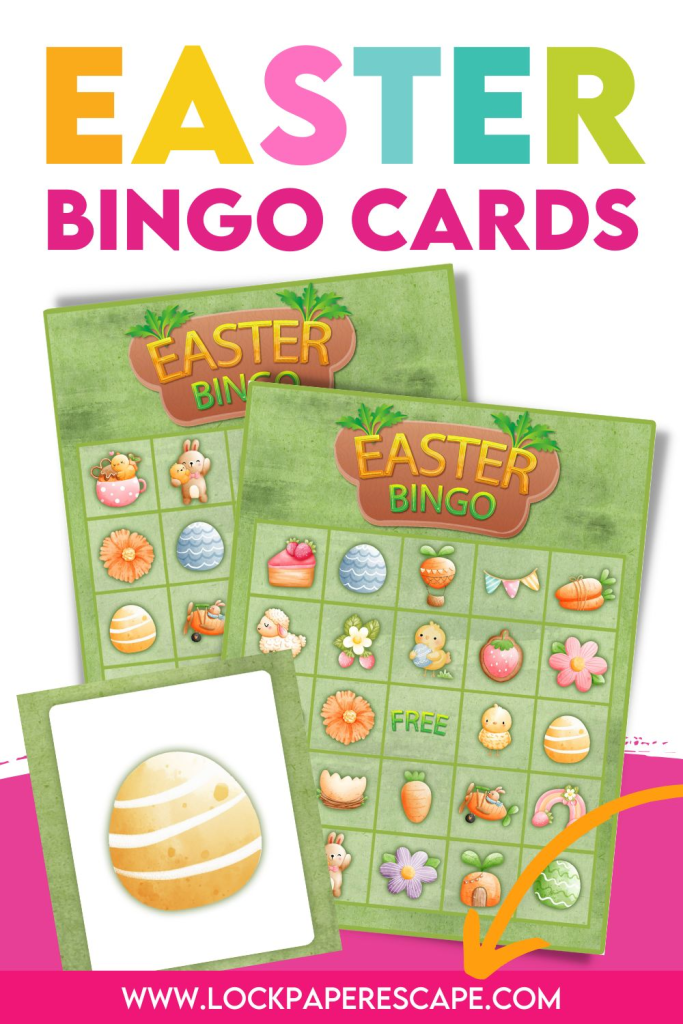 Easter bingo cards