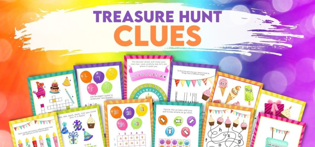 birthday treasure hunt clues