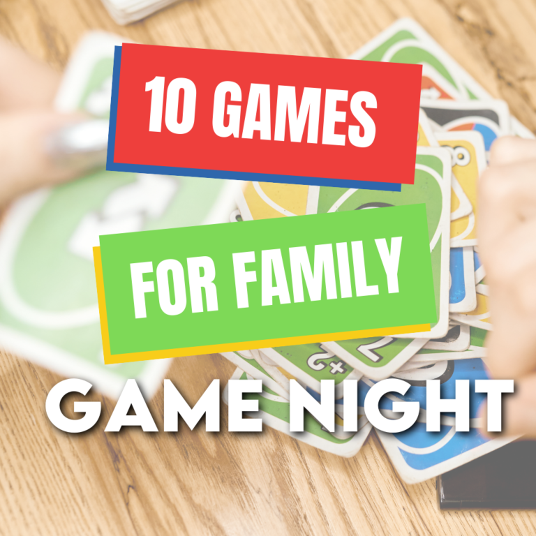 10 Games for Family Game Night