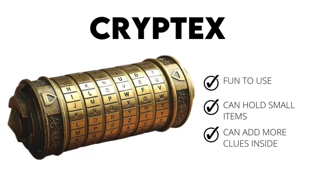 vintage looking cryptex 