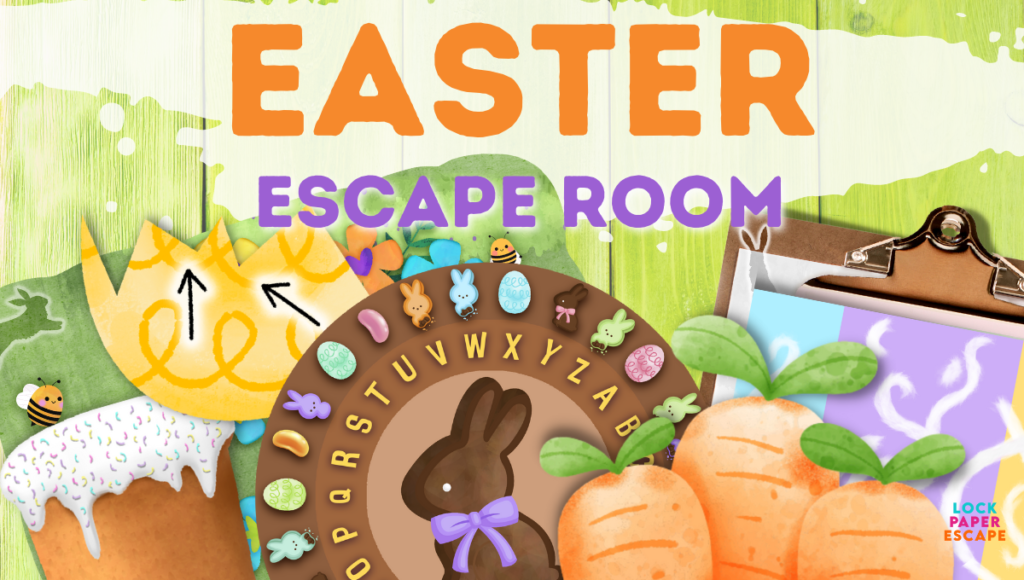 Easter Kids Escape room printable game.