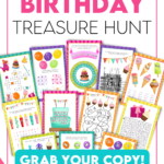 Printable birthday treasure hunt