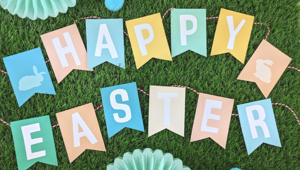 Happy Easter Printable Banner