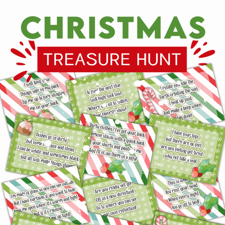 Gift Reveal Christmas Treasure Hunt