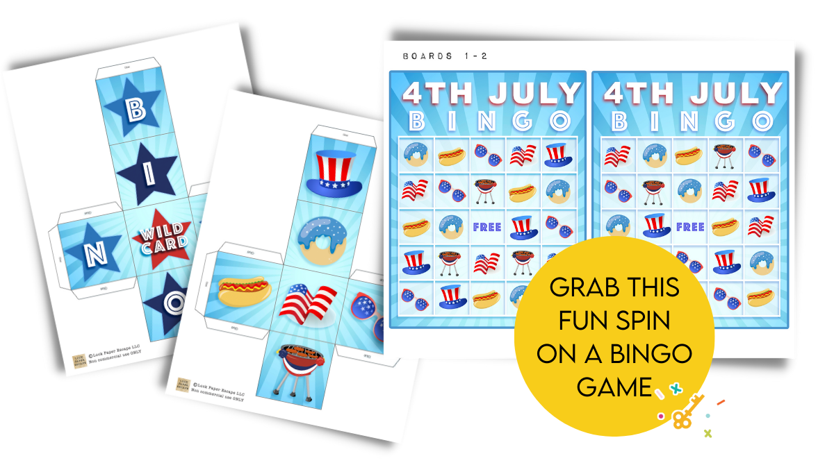 4th July Bingo - Lock Paper Escape