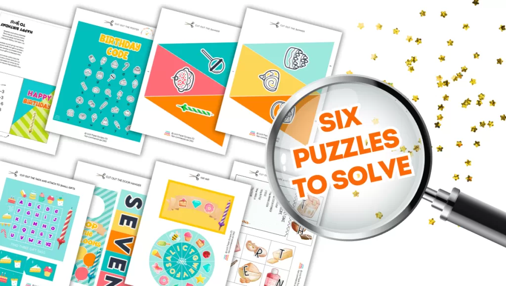 six puzzles to solve
