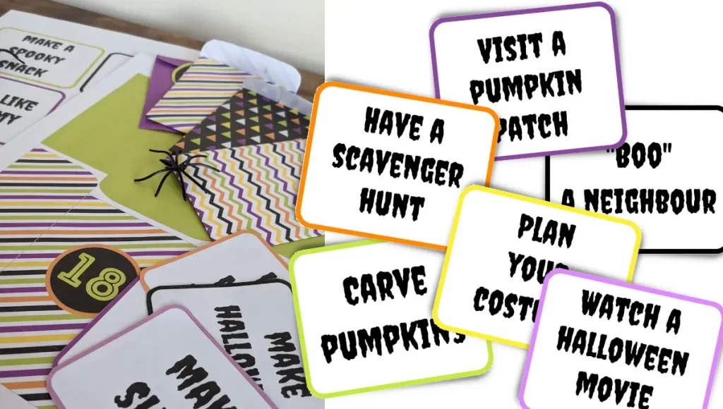 Halloween printable activity ideas.