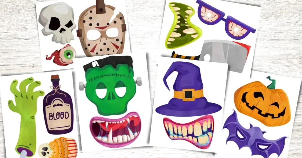 Free Halloween Photo Booth printable.