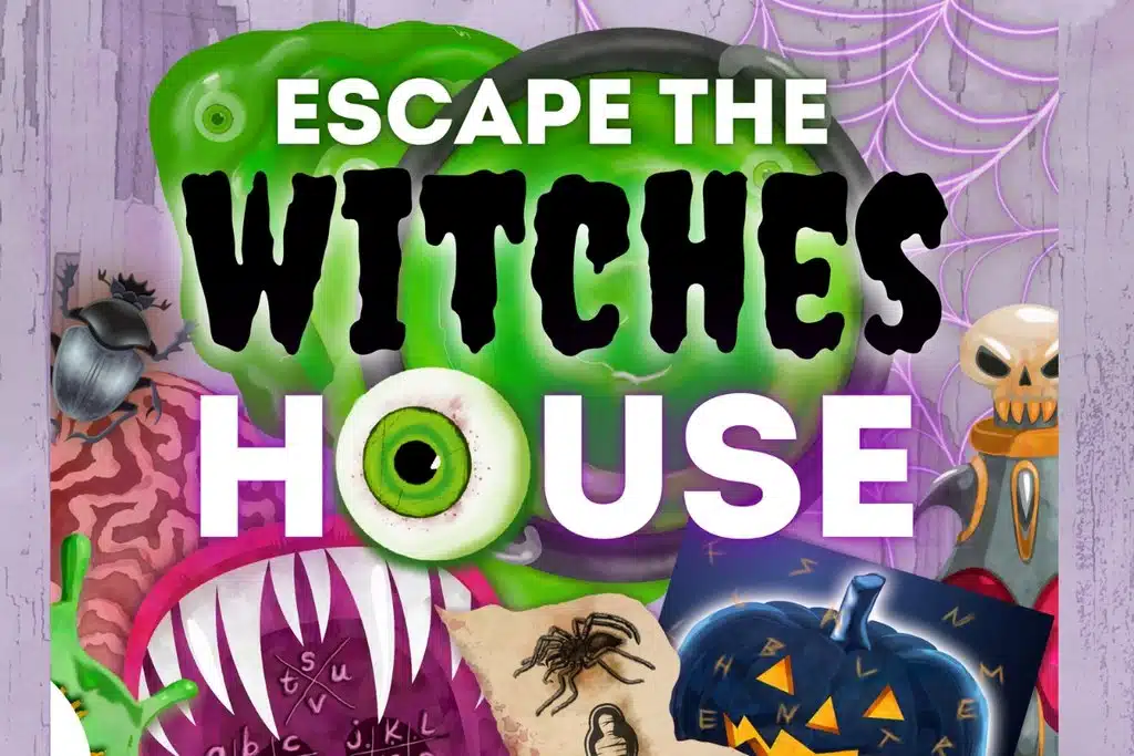 A title image reading Escape the witches house