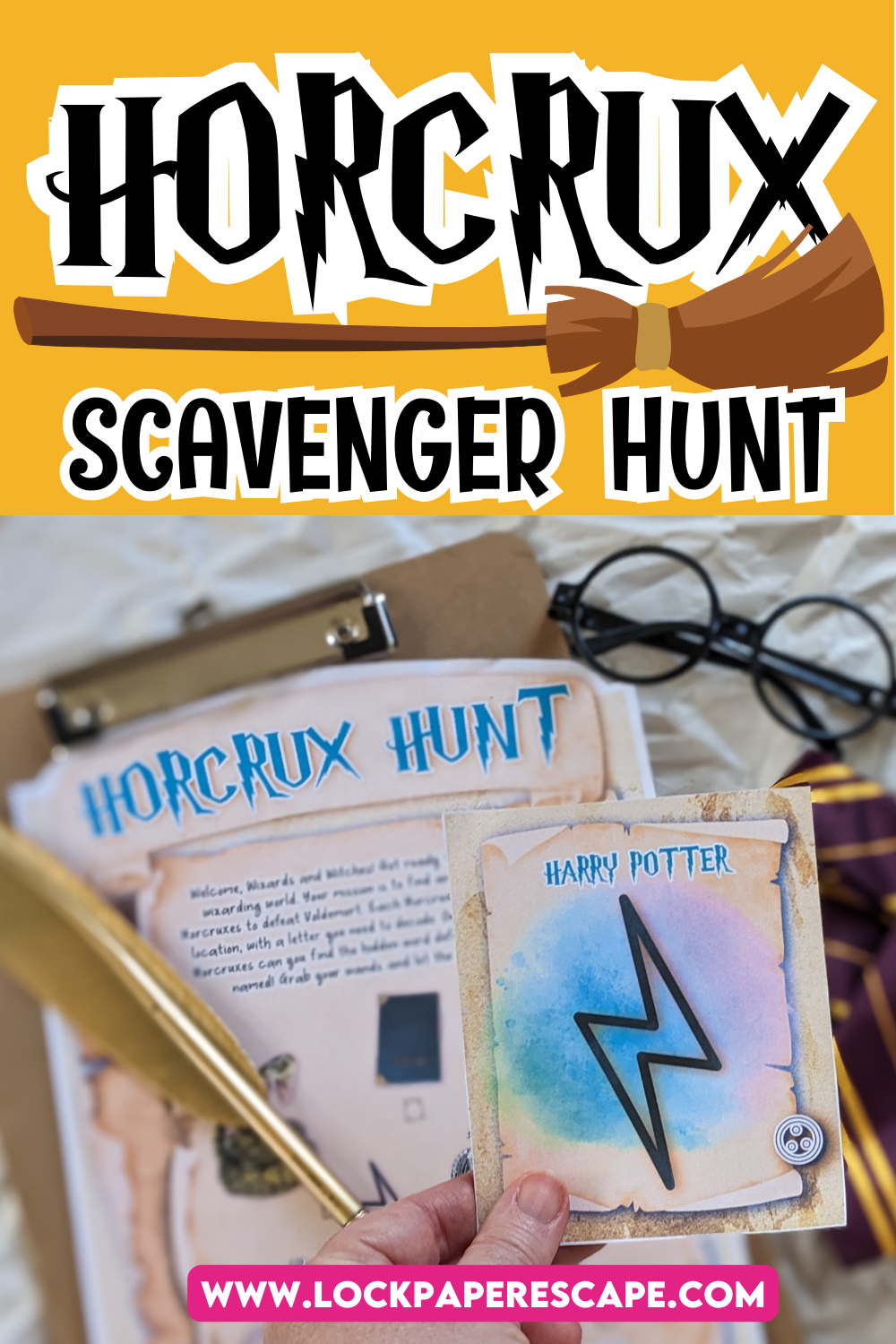 How to Plan a Harry Potter Horcrux Scavenger Hunt - Lock Paper Escape