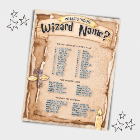 What's your harry potter inspired wizard name