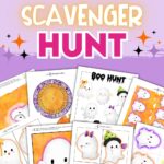 printable pages included in a ghost scavenger hunt