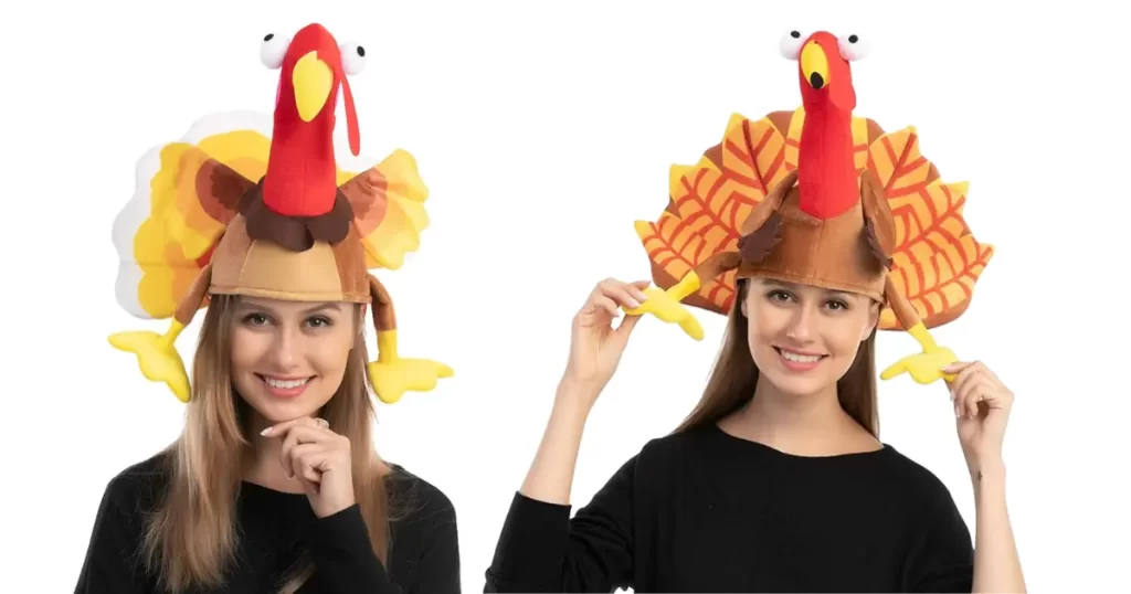 thanksgiving turkey hat ring toss game idea.