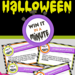 Win it in a minute, example game cards.