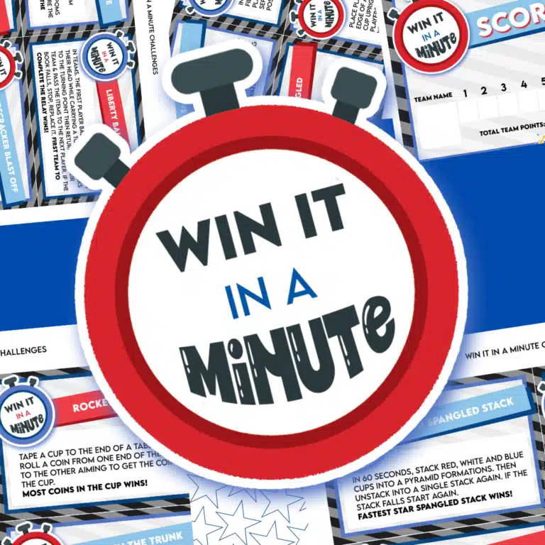 Free Printable 4th of July Minute to Win It Games
